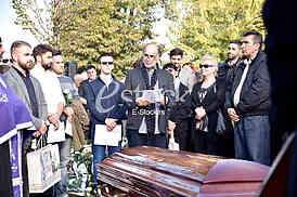 The funeral of actress Milena Dravic