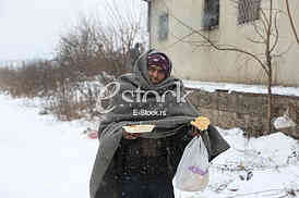 Migrants in Belgrade during winter