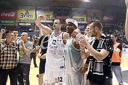  Partizan-Red Star, basketball derby game.