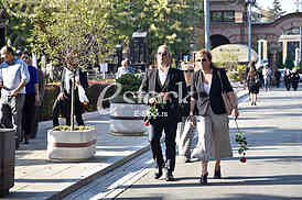 The funeral of actress Milena Dravic