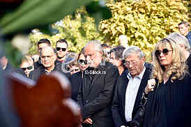 The funeral of actress Milena Dravic