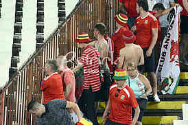  Serbia-Wales, football match.
