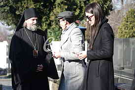 Vladika Stefan Saric, Svetlana Ceca Raznatovic i Anastasija Raznatovic