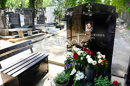 Novo groblje cemetery, grave of Nikola Bojovic