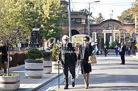 The funeral of actress Milena Dravic