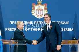 Vladimir Putin in Belgrade
