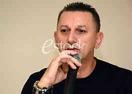 Press conference Sako Polumenta in restaurant 