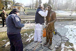  The monument to actor Dragan Nikolic
