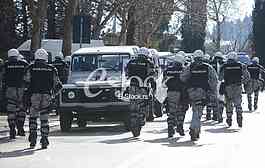 Street protest in Podgorica