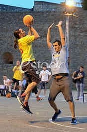 Basketball basket for happiness
