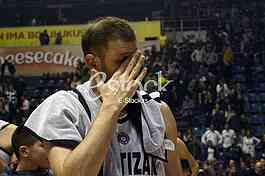 Partizan-Paok, (78:82), basketball game, FIBA league.