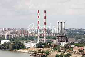 Chimneys of the heating plants