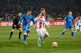 Fudbal: 1/8 finala Lige Evrope, Crvena zvezda - Glazgov Rendžers