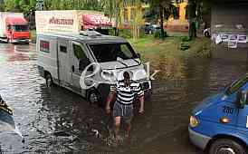 Flooding after rains in Novi Sad