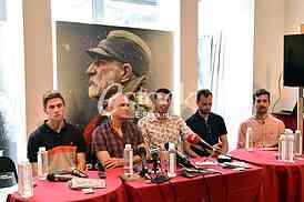 Movie King Peter the First, press conference
