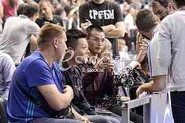  Partizan-Red Star, basketball derby game.