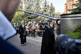 The funeral of actress Milena Dravic