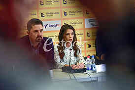 Press conference for the verbal accusation of the journalist of Serbian Telegraph, Ivana Zigic, by actor Sergej Trifunovic