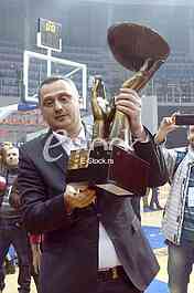 The final basketball game Korac Cup in Nis.