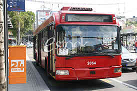 Trolleybus at the Station, Slavija