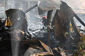 Burning a fire in the Zemun