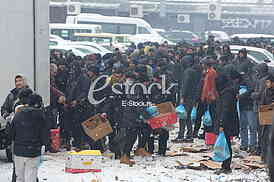 Refugees in Serbia during the winter