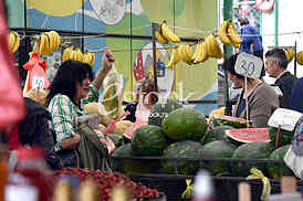 Watermelon on the market.



