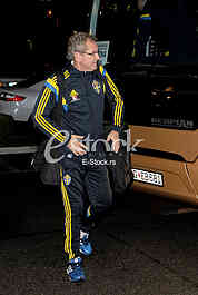 Sweden football team in Podgorica