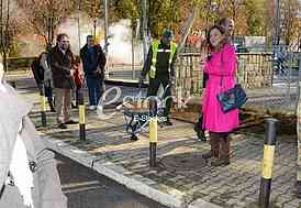 planting trees, military barracks 