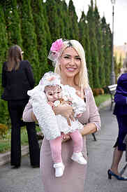 TV  Happy host Jovana Jeremic is baptizing her daughter Lea
