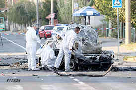 An explosion of a car in Vozdovac
