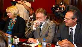 first official meeting International Monetary Fund with Serbia in the building of the National Bank of Serbia