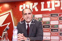 At a press conference at the 