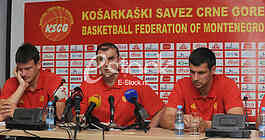 Press conference basketball team of Montenegro