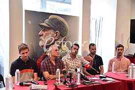 Movie King Peter the First, press conference
