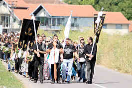 The funeral of Igor Zivanovic 