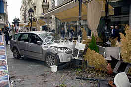car accident in Knez Mihailova Street