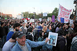 Demonstration for the Presidential elections Aleksandar Vucic