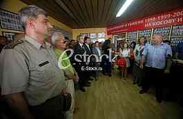 the opening of a memorial room Kosmet victims