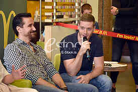 Press conference for the cartoon Hotel Transylvania third part