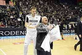 Partizan-Paok, (78:82), basketball game, FIBA league.