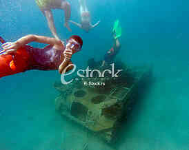 tenk na dnu mora, crveno more , red sea 