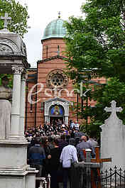 Sreten Karic funeral at New cemetery in Belgrade
