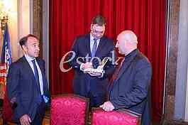 Serbian Prime Minister Aleksandar Vucic on the promotion of the book 