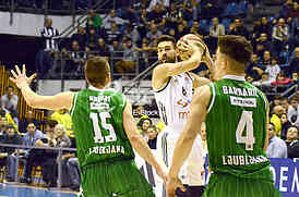 Basketball game between Partizan and Olimpija 