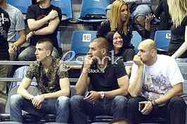  Partizan-Red Star, basketball derby game.