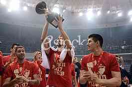 The final basketball game Korac Cup in Nis.