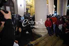 Protest ispred Skupstine Srbije