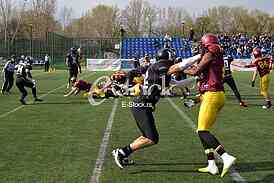 Derby between SBB Vukovi Beograd and Wild Boars Kragujevac