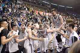  Partizan-Red Star, basketball derby game.